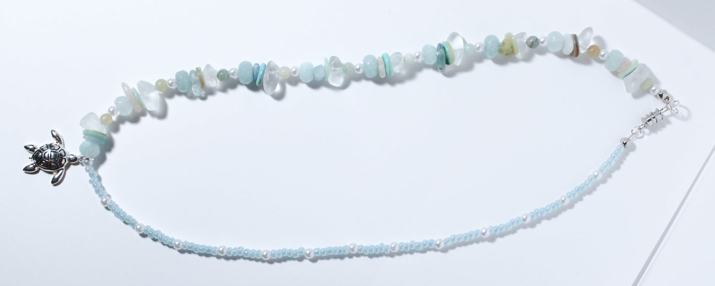 Tidepool Turtle Split Necklace